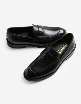 Penny Loafer Läder Svart