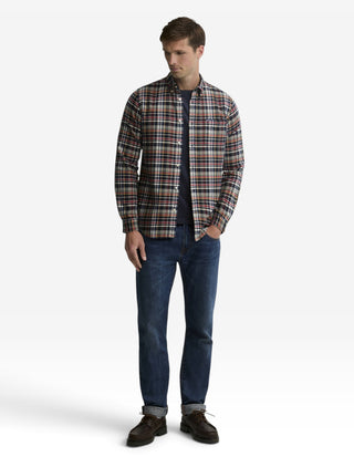 Northfell Tailored Skjorta Rutig Röd