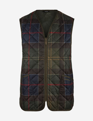 Icons Vadderad Väst Tartan Grön