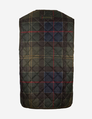 Icons Vadderad Väst Tartan Grön