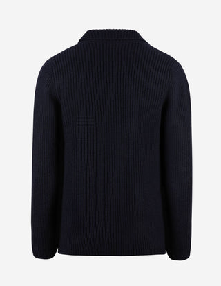 Kavajcardigan Ull Navy