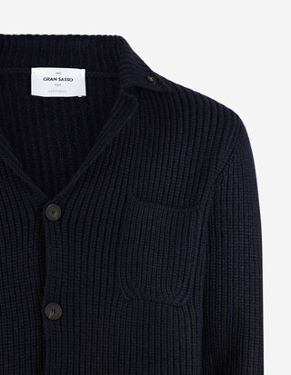 Kavajcardigan Ull Navy