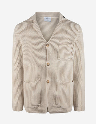 Kavajcardigan Ull Ljusbeige