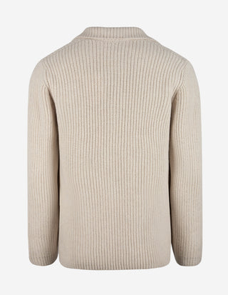 Kavajcardigan Ull Ljusbeige