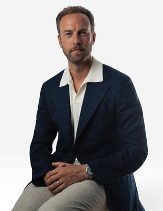 The Sartorial Jacket Hopsack Marinblå