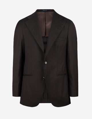 Sartorial Suit Kostym Ull Fiskben Brun