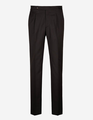 Sartorial Suit Kostym Ull Fiskben Brun