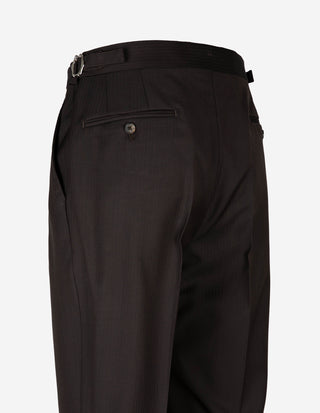 Sartorial Suit Kostym Ull Fiskben Brun