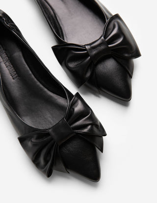Ballerina Skor Rosett Svart