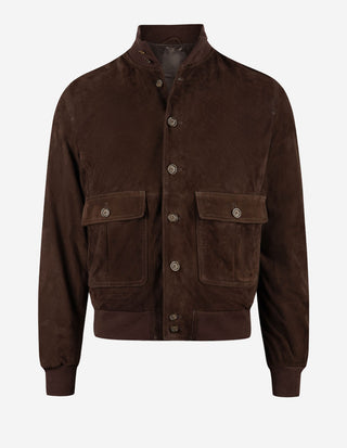 Mockajacka Blouson Getmocka Mörkbrun