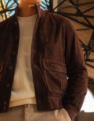 Mockajacka Blouson Getmocka Mörkbrun