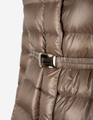 Dunkappa A-linjeformad Beige