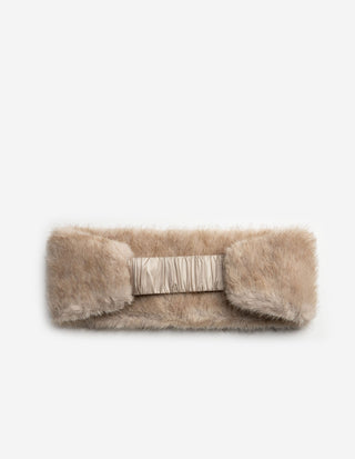 Öronvärmare Faux Fur Ljusbeige