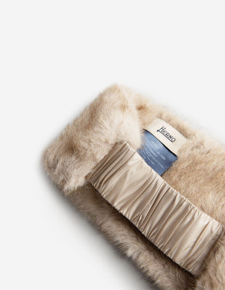 Öronvärmare Faux Fur Ljusbeige