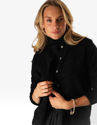 Cardigan Kashmir Svart