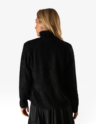 Cardigan Kashmir Svart