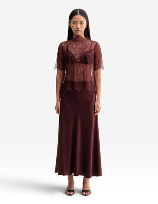 Hadi Kjol Burgundy