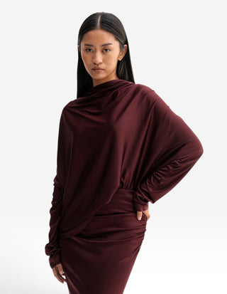 Milly Blus Jersey Burgundy