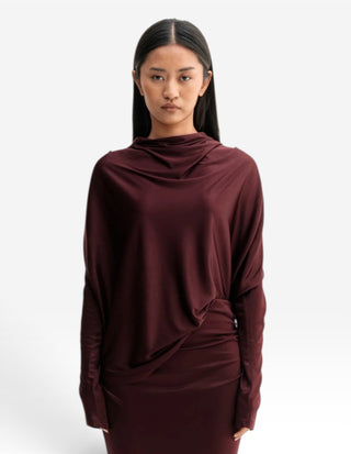 Milly Blus Jersey Burgundy