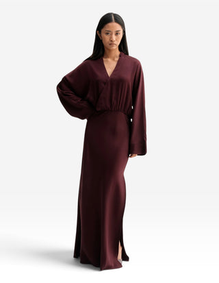 Niva Klänning Burgundy