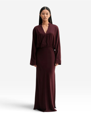 Niva Klänning Burgundy