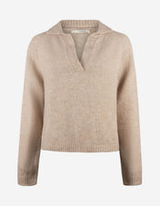 Clover Tröja Alpacka Ljusbeige
