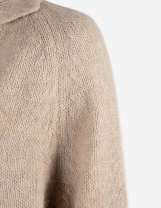 Clover Tröja Alpacka Ljusbeige