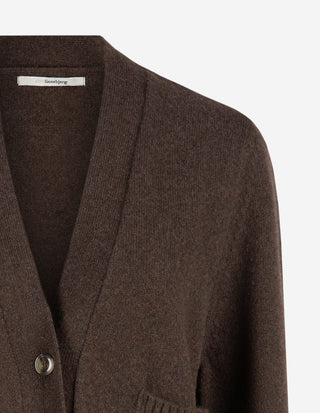 Carole Cardigan Ull/Kashmir Brun