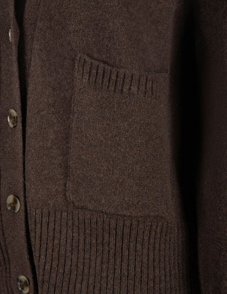 Carole Cardigan Ull/Kashmir Brun