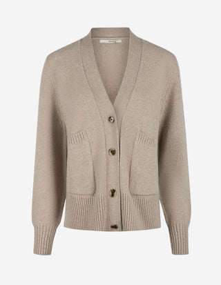 Carole Cardigan Ull/Kashmir Beige