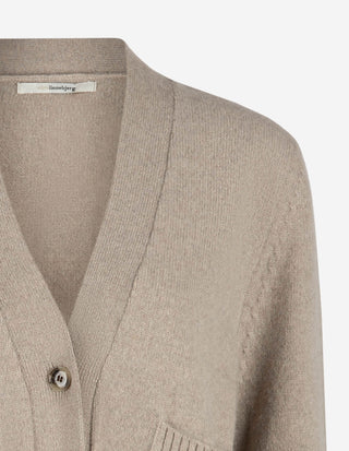 Carole Cardigan Ull/Kashmir Beige