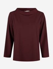Clara Skjortblus Burgundy