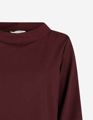 Clara Skjortblus Burgundy