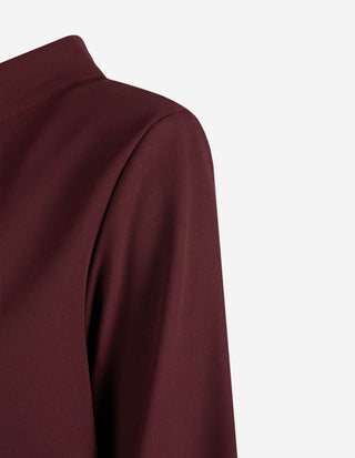 Clara Skjortblus Burgundy