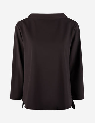 Clara Skjortblus Mörkbrun