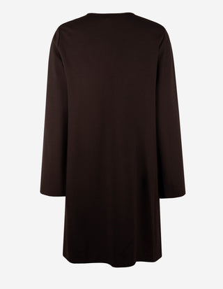 Klänning Viskosjersey Brun