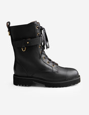 Boots Läder Svart