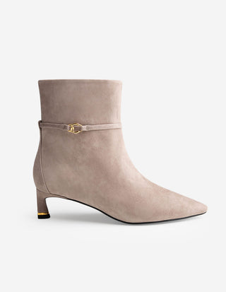 Stövlett Mocka Beige