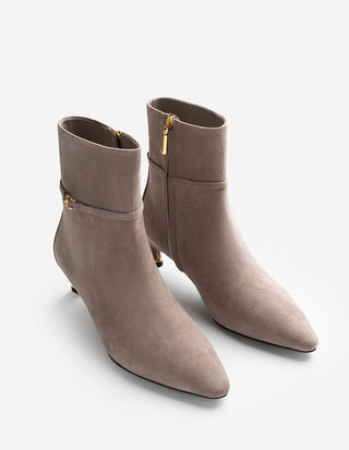 Stövlett Mocka Beige