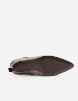 Stövlett Mocka Beige