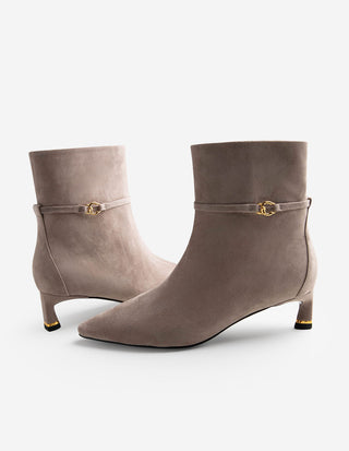 Stövlett Mocka Beige