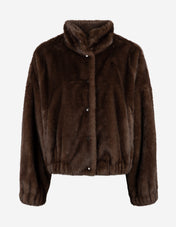 WKDAnemone Faux Fur Jacka Mörkbrun