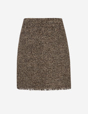 WKDAbetia Boucle Kjol Brun/Beige