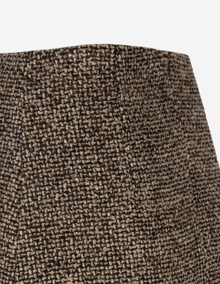 WKDAbetia Boucle Kjol Brun/Beige
