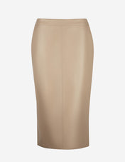 MLL Affari Kjol Veganläder Beige