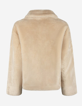 MLLNuvoke Jacka Faux Fur Ljusbeige