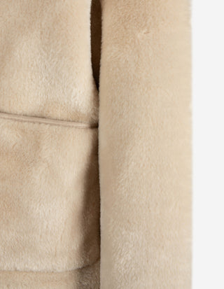 MLLNuvoke Jacka Faux Fur Ljusbeige