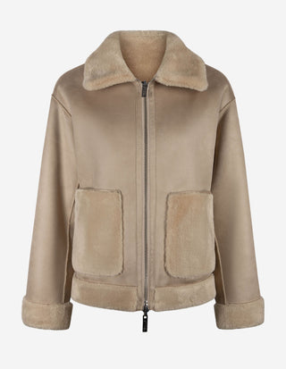 MLLNuvoke Jacka Faux Fur Ljusbeige