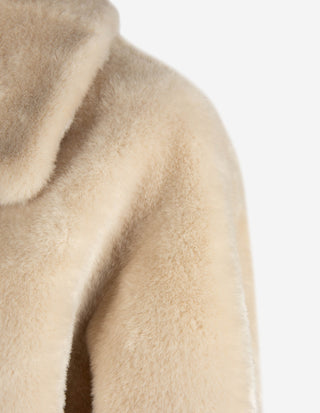MLLNuvoke Jacka Faux Fur Ljusbeige