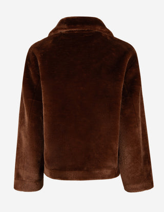 MLLNuvoke Jacka Faux Fur Kanelbrun